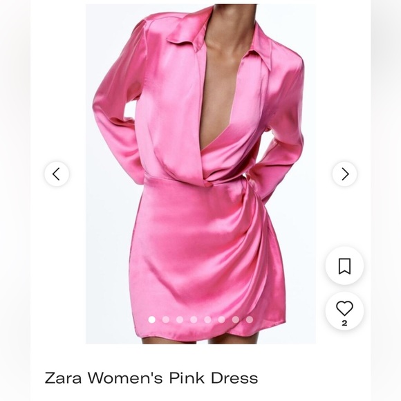 Hot Pink Zara Dress Zara Pink Bodycon Dress Zara Hot Pink Dress Zara Maxi  Dress Tight